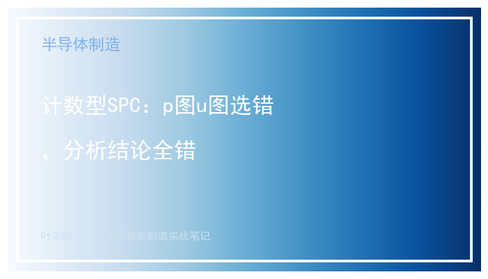 [公开] SPC控制限设置过宽过窄：新人致命错误与正确做法